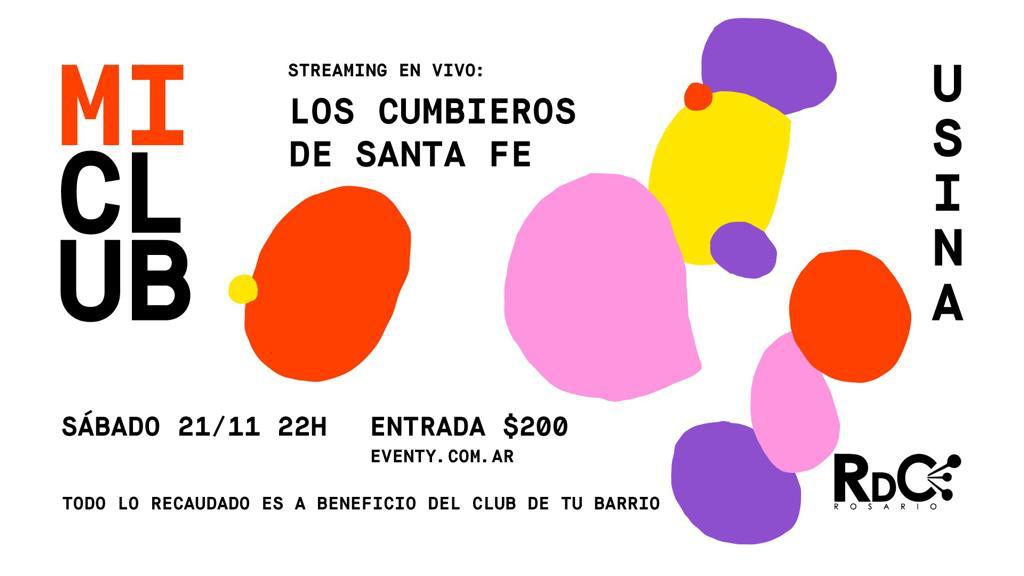 horaciojrios's tweet photo. Todavía estas a tiempo de comprar el ticket y colaborar con el club de tu barrio! Desde la @SocialUsina y la #RedDeClubes te invitamos a ver este show imperdible de Los Cumbieros de Santa Fe y si no podés hoy estará disponible 48 horas posteriores. Lo ves cuando podés!🎶🎸🎶 https://t.co/FhkyjXBnQf