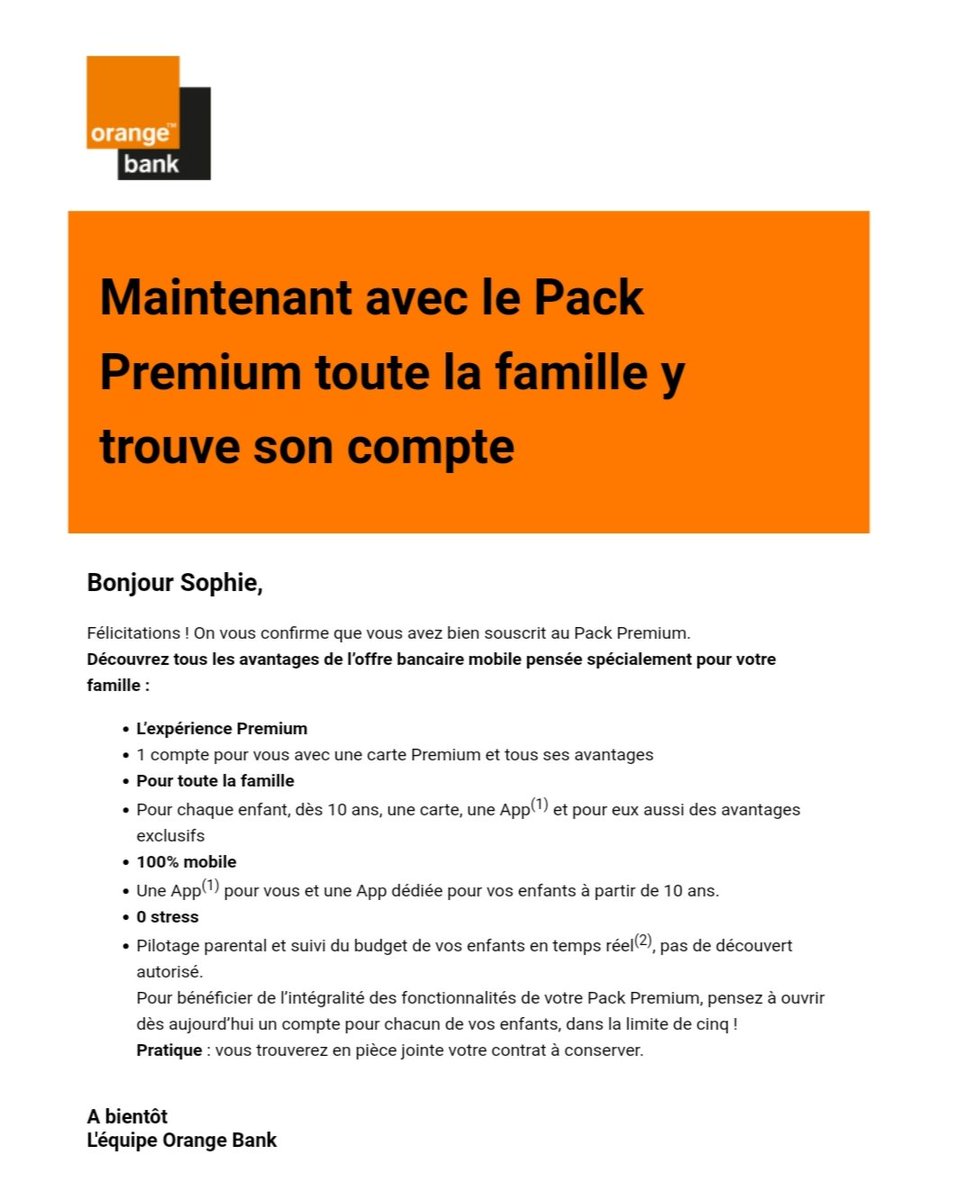 Ça c'est fait ! Compte parent et enfants ouvert en 10 minutes ! #orange