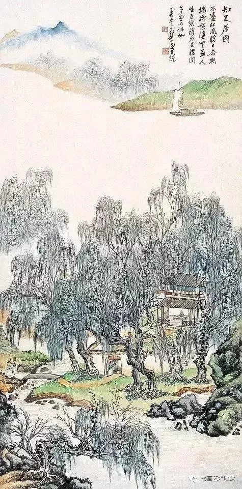 清欢on Twitter 郑午昌画柳先行干 后出枝 柳丝由最上头画起 由上而下 密密层层 前后左右 各尽其态 春夏 秋冬 风雨晴雪 各俱面目 柳丝除用墨线以外 再用花青色加补 增加了柳丝的质感和层次 然后再用花青色烘染 无不传神