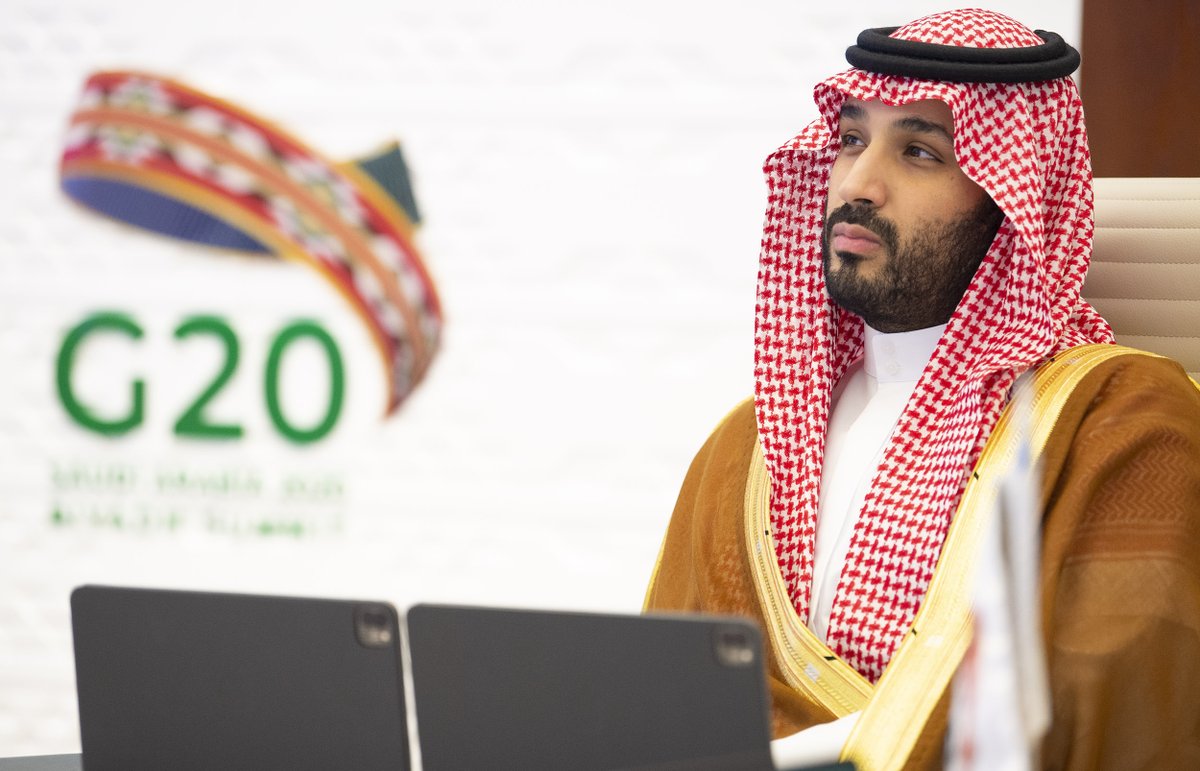 g20org's tweet photo. King Salman bin Abdulaziz Al Saud led The #G20RiyadhSummit virtually on November 21, 2020. https://t.co/gBXkGvEs4v