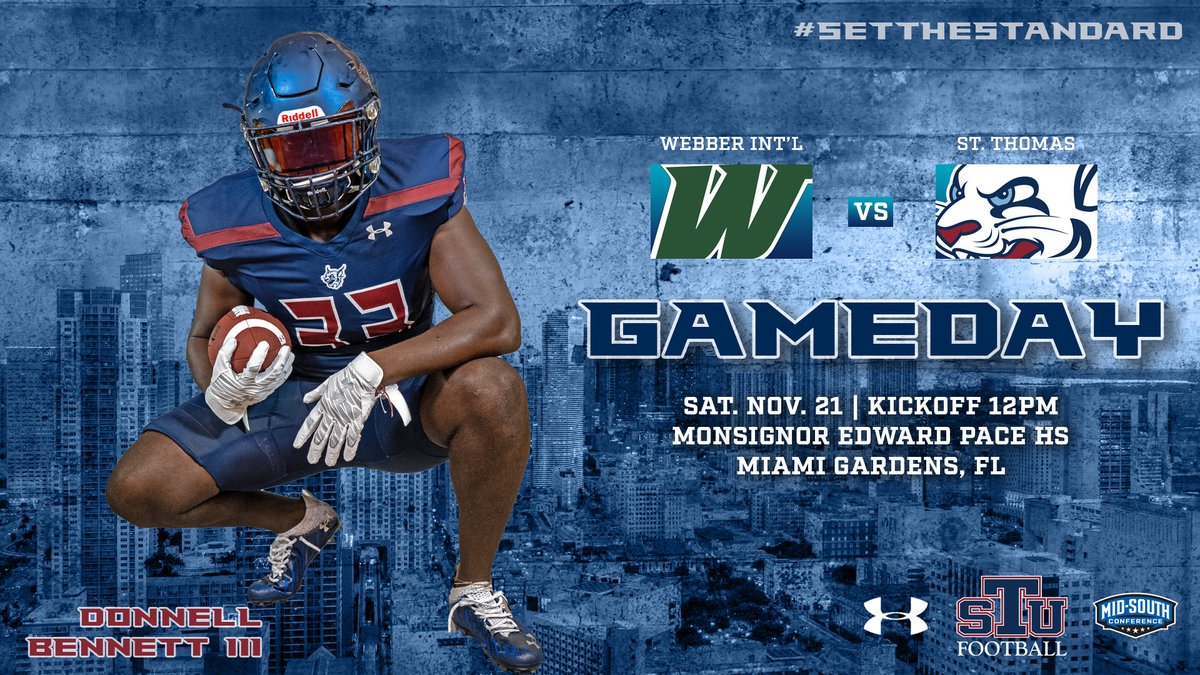 STU_Football's tweet photo. Last one for 2020.

🆚 Webber Int’l
⏰ 12 p.m.
🏟 Mnsgr. Edward Pace HS
🖥 https://t.co/81aE1z1cKQ
📊 https://t.co/baem324Vh8

#SetTheStandard // #STUFootball https://t.co/c3tRJLXSa7