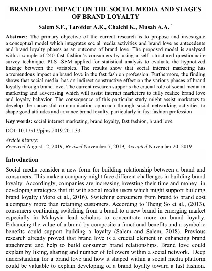 researchMSU's tweet photo. On #SocialSaturday we look at our #SocialMedia research on conceptual model that integrates socmed activities &amp; brand love by our #MSUFBMP lecturers. How can you measure brand loyalty phases &amp; brand ❤️>> https://t.co/Lrl9qkwUQX
Our research @MSUmalaysia> https://t.co/Vty5f5Zt5L https://t.co/6IthlLq2vz