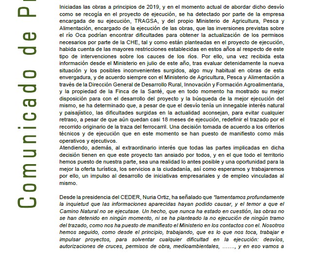 DesvioSante's tweet photo. @CEDERmerindades gracias por el comunicado. Se echa de menos menciones a como se aprobó el proyecto del desvío y su sobrecoste en contra de la Directiva Habitats (LIC) Red2000... 
Os podemos ayudar, al final tenemos el mismo objetivo. 😉
#nodesviosante #viasverdes #merindades https://t.co/siDNYBNufC