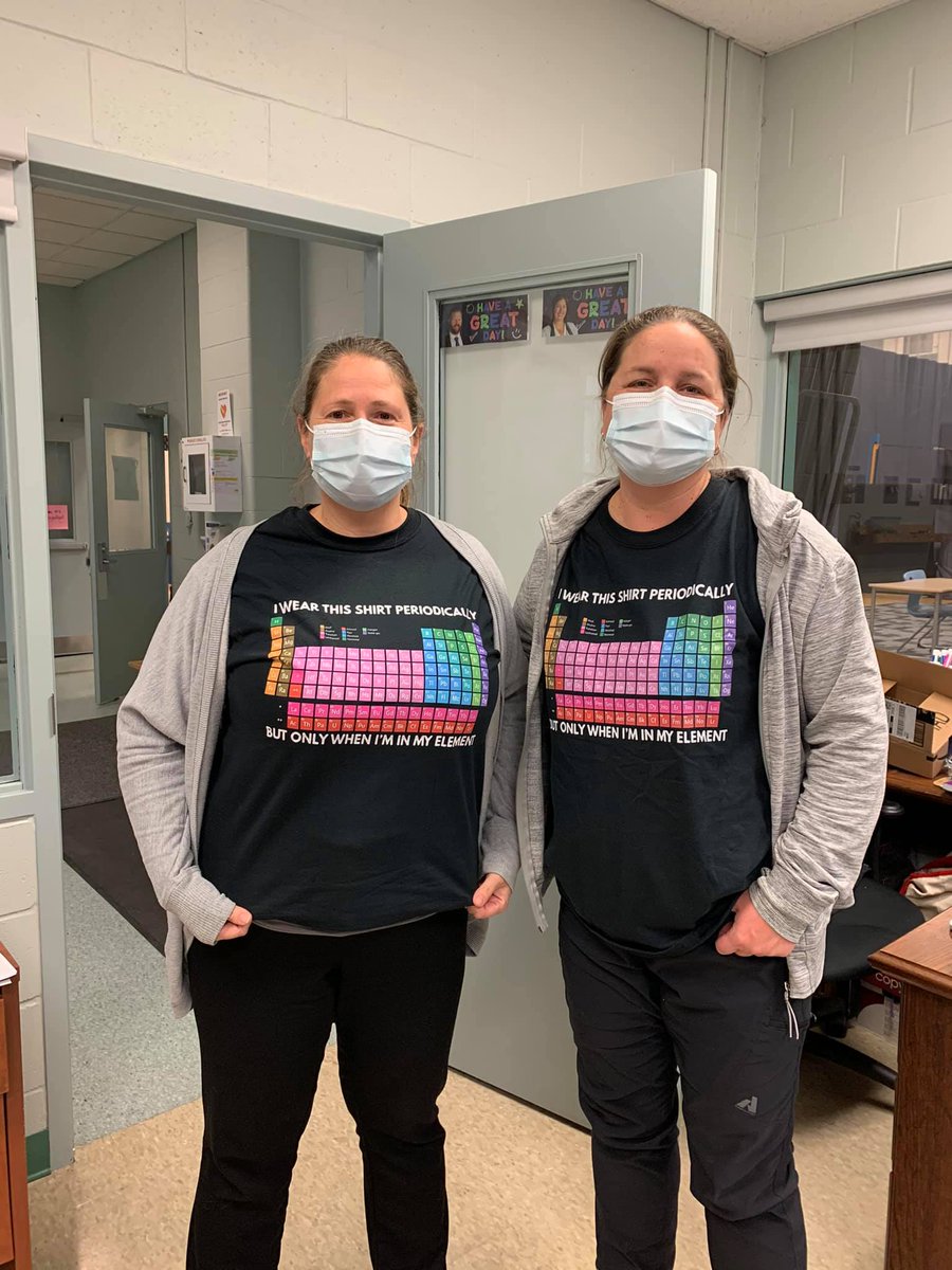 trafalgarcastle's tweet photo. It is always a blast with Ms. Robinson and Ms. Senior in Grade 7 and 8 science class! #STEAM #womeninSTEM #periodictable #elements #academics #lowerschool #community #sisterhood https://t.co/6DW1i9R7Cm
