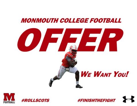 AGTG Extremely blessed to earn an offer from Monmouth college football!!🙏 @FBRecruitSAHS <a href="/SAHSJackets/">SAHS Jacket Football</a> <a href="/sahs_athletics/">SAHS Jacket Athletics</a> <a href="/QBCoachWhite/">EJ White</a>
