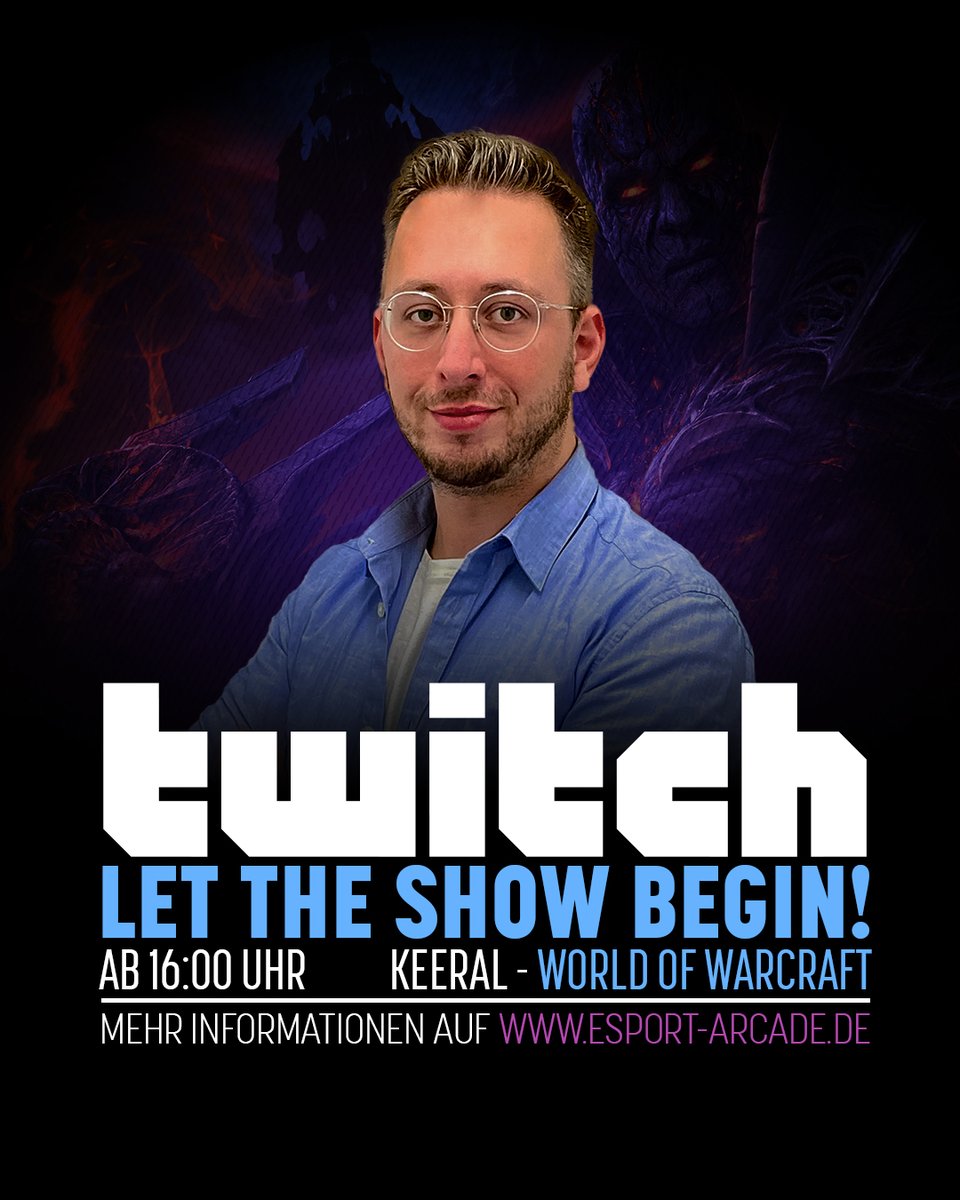 EsportArcadeDE's tweet photo. Tshoo, tshoo! Der Hype-Train ist unterwegs. Dienstagnacht geht es mit #Shadowlands in ein neues WoW-Abenteuer. Jan (@Jabbakookie) fährt mit und ist für euch heute ab 16:00 Uhr live auf https://t.co/gUK7wsTbhW #Games #Twitch #Stream #WorldofWarcraft https://t.co/J9R6175HXI
