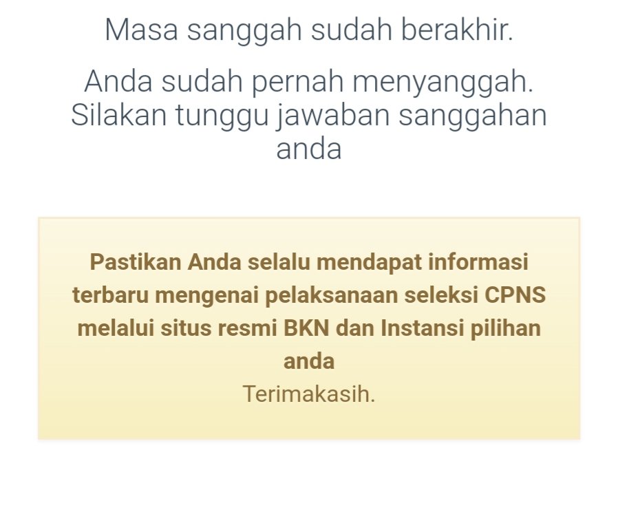 ajisubekti90's tweet photo. @BKNgoid Dan hingga hari ini 21/11/2020 tidak ada jawaban dari sanggahan yg saya kirim. @kempanrb @tjahjo_kumolo 

Saya memang bukan siapa2, saya hanya rakyat biasa yg mencari keadilan. Mohon dpt dijawab. Sanggahan tersebut berisi bukti2 nyata.

#saveP1TL
#asnkinibeda
#laporBKN https://t.co/AXd1ZBlmbB