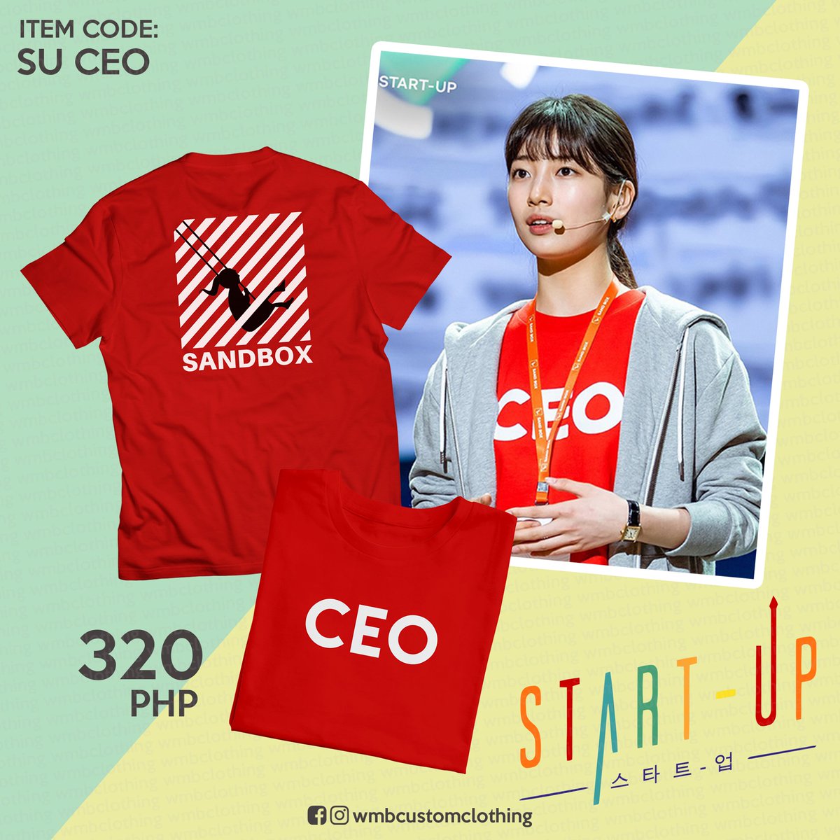 wmbcustoms's tweet photo. Check out these shirts as seen on Dalmi & Ji-Pyeong!
Designs are still available for order. Check out our full Start-Up collection on the link below ‡οΈ
https://t.co/DqEcGDrU4O
Also available on Shopee & Lazada!
#StartUp #Kdrama #Dalmi #Jipyeong #WMBClothing #WMBC #WMBCustoms https://t.co/1alTXZq5ty