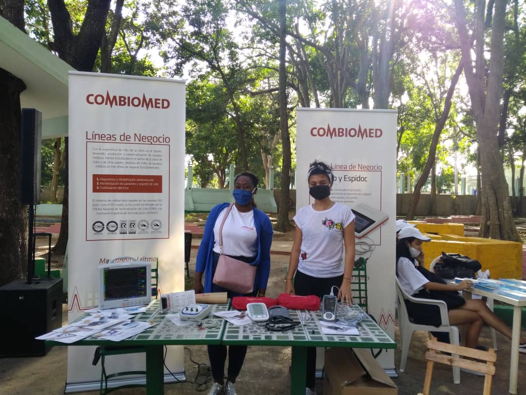 CombiomedN's tweet photo. COMBIOMED presentes en feria expositiva de las BTJ en "La Finca de los Monos"#haciendociencia#Vamospormás @BioCubaFarma @ArlemLesmes @CombiomedC @CombiomedUJC https://t.co/isusUra41n