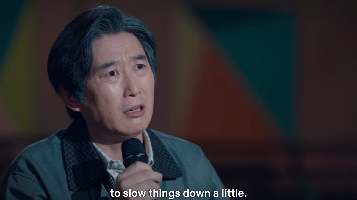 kdramadump's tweet photo. "it's never good to move too fast, that speed can hurt many people. we'll see a lot of people unable to adapt to the changes. we need people like me to help find the right pace that allows people to adjust and live." 

 I LOVE THE IMPACT OF THIS LINE !! 🥺
#StartUpEp11 #StartUp https://t.co/lqCCh5n4pA