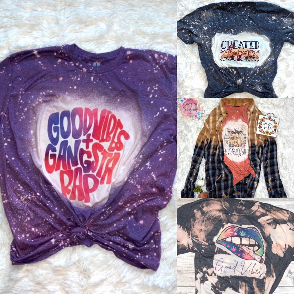 CharlieLackey's tweet photo. If anyone is looking for cheap, cute holiday gifts, go check out our Facebook or Insta! $16 for custom hand bleached tees, the possibilities are endless! 🤩 Join Carefree VIP on Facebook for special sales and giveaways. We’re about to have a Black Friday sale 👀 https://t.co/ftDIJoqeWK