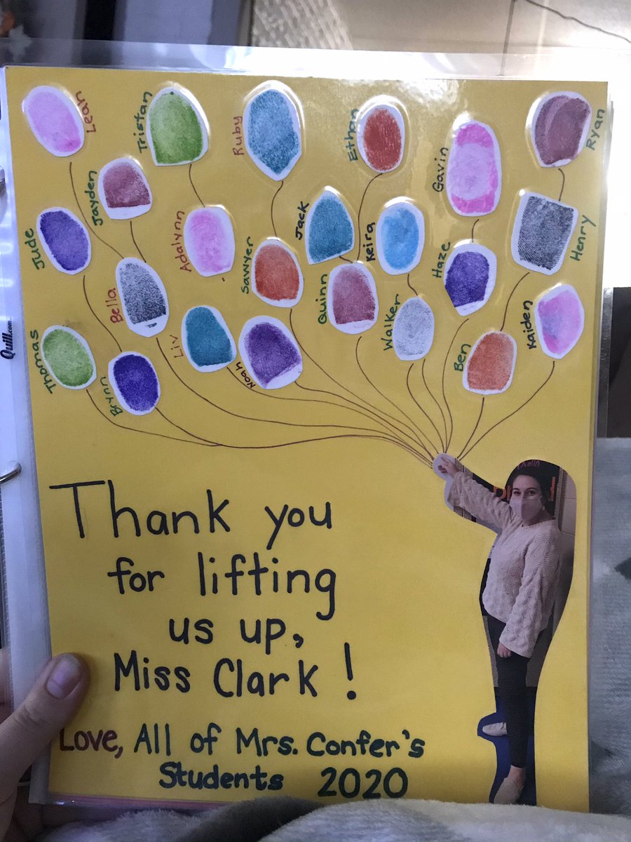 K_ClarkEDU's tweet photo. This morning I have been reflecting on my student teaching and I’m so thankful for the experiences. I worked with a wide variety of students and had two amazing cooperating teachers along with other staff. I was gifted this keepsake on my last day ❤️ #lycoedu #studentteacher https://t.co/CiBQ9naU6S