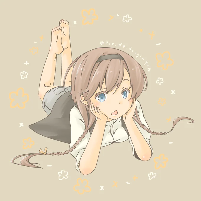 ゴロゴロ照月(*'ω`*)

#艦これ版深夜の真剣お絵描き60分一本勝負
#艦これ版真剣お絵描き60分一本勝負_20201121 