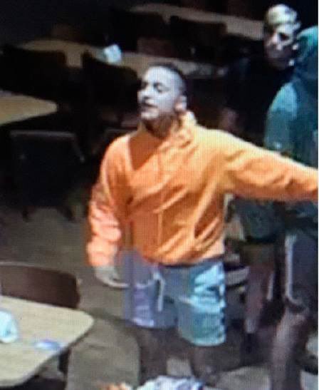 PBCountySheriff's tweet photo. You should have worn your mask. Now we can all see your face. 

These two are wanted for physically battering two females, one female received permant disfigurement, while inside the IHOP on Royal Palm Beach. They cowardly fled in a white Mazda 4-door vehicle. 
RT for Justice. https://t.co/ESv65lF7o8