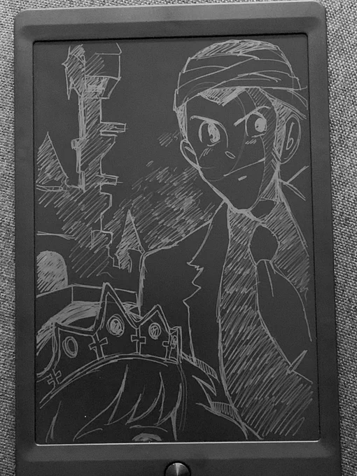 昨日のルパンの模写ぁ。

すごい姿勢で描いてたもんでバランスがどっか行っちゃってますね('ω`)(笑) 