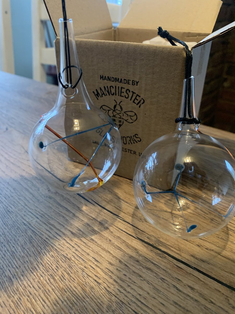robertohartley's tweet photo. Can’t wait to get these hung when the Christmas tree arrives in December!! Bespoke hand made glasswork from @MCRGlassworks https://t.co/poaJclR7lv