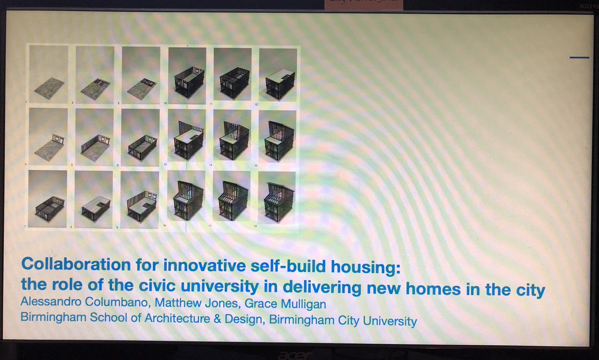 At <a href="/AHRA2020_UON/">AHRA 2020 Housing and the City</a> today with <a href="/bham_colab/">BHX. CO\\ABORATIVE LABORATORY:</a> discussing the role of the #civic #university in delivering innovative #homes in the city. We’re discussing <a href="/BCU_BSoAD/">Birmingham School of Architecture and Design</a>’s history of ‘live’ projects and how this informed our current self-build homes collaboration with <a href="/buildafuture/">Build!</a>
