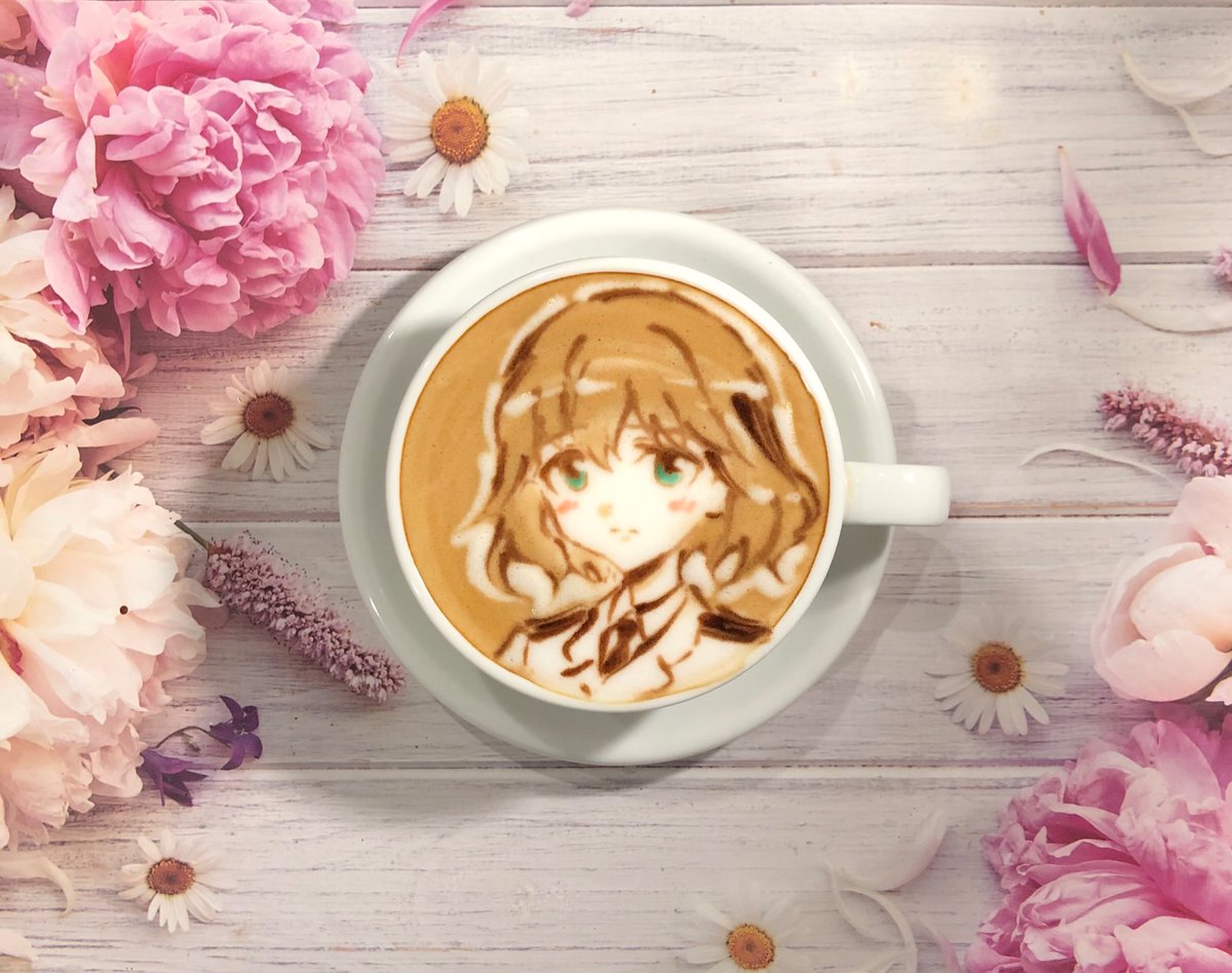 Maa ストライクウィッチーズよりアメリー プランシャールのラテアート お誕生日おめでとうございます アメリー プランシャール アメリー プランシャール生誕祭 アメリー プランシャール誕生祭