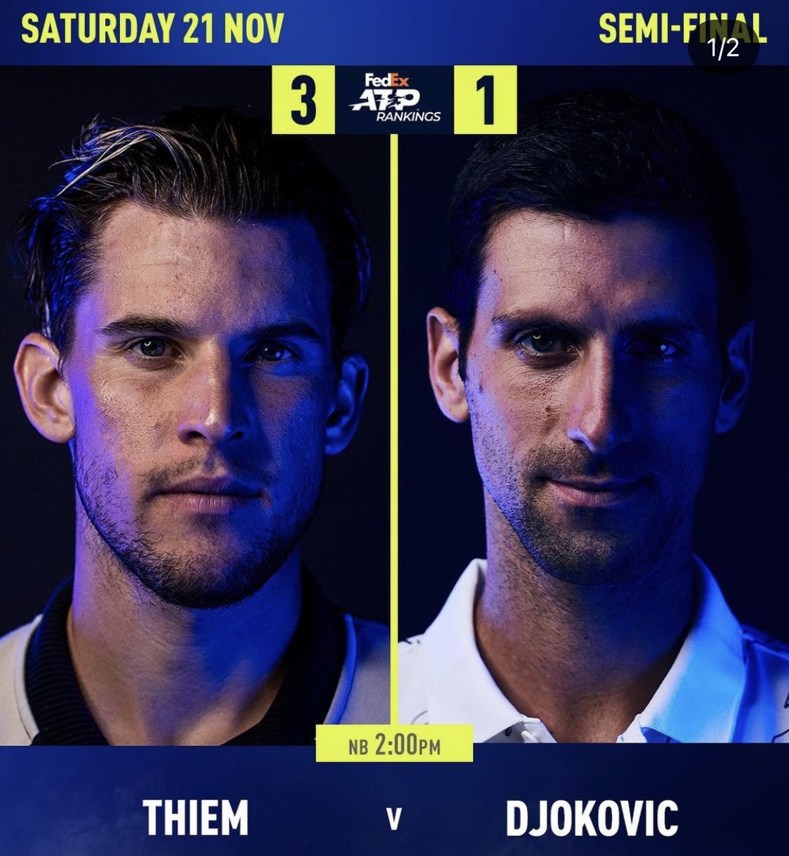 RacketsTrader's tweet photo. What a day of tennis we have today ! Who's ready ?
#nittoaptfinals #london02 https://t.co/EZAT6i4zi1