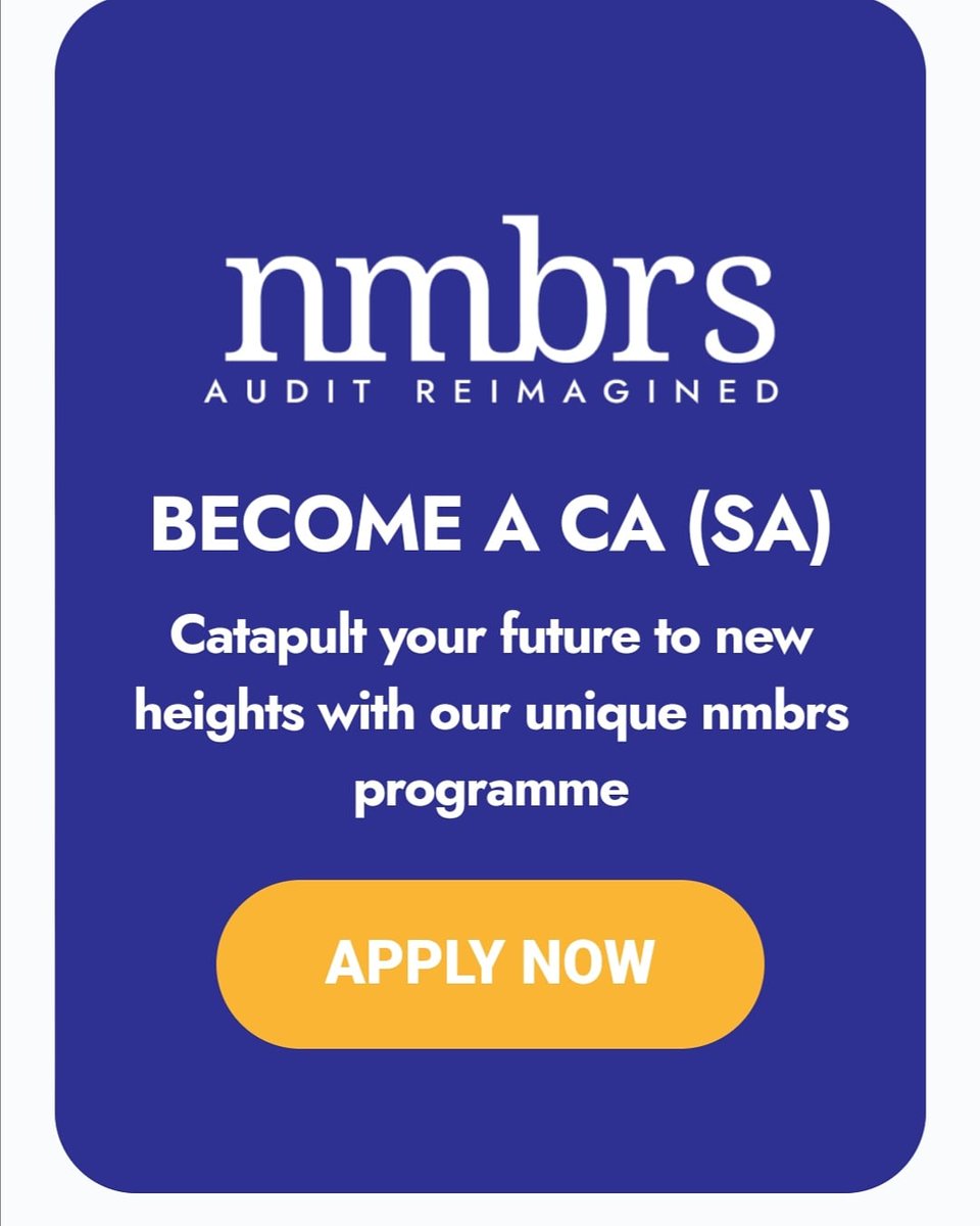 Wits_GRP's tweet image. Dear Students

Please kindly see the job opportunity Chartered Accounting Acceleration Program

For more information click on the link below:

knowledgetrust.org/nmbrs/?ref=104… 

#witsgrp #OpportunityForStudents #JobsForGraduates #jobseeking