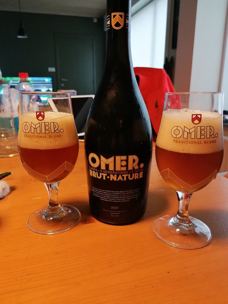 <a href="/OmerVDG/">Omer Vander Ghinste</a> first try of the new beer... TOP 👌🍺