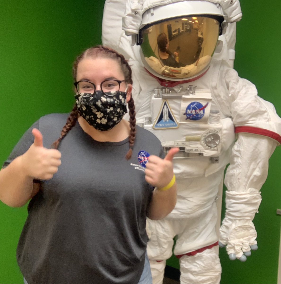 BaileySilk2's tweet photo. Today with NASA OKSG, I’m looking forward to flying the awesome plane that my teammates and I built! @DorOKSG https://t.co/l9DlDpNtsA