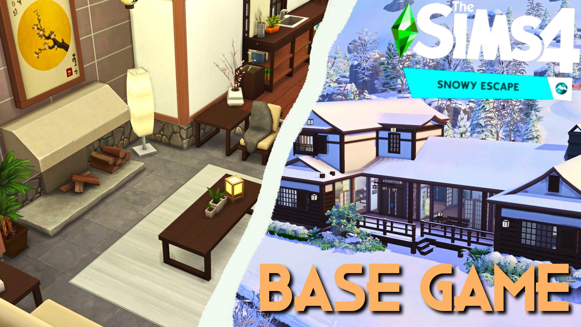 Kamila on Twitter: "I built my first family home in Mt. Komorebi and it's  for my Save File! 🥺 Guess what? It's BASE GAME and Snowy Escape only! ❤️😌  Here's the link
