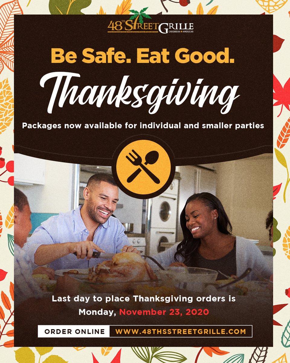 48thstgrille_'s tweet photo. So now that the new restrictions are out, who's cooking for you this Thanksgiving? #socialdistancing #holiday2020 #48thstreetgrille #holidaydinner #covidrestrictions #lockdown - https://t.co/nJeVE0c84e https://t.co/isS13cGx4C