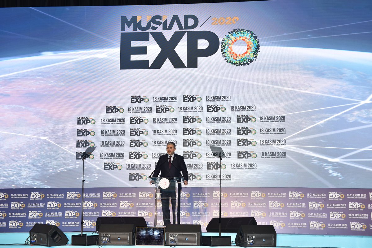 AKaanTR's tweet photo. .@MUSIADEXPO 2020 Ticaret Fuarımıza desteklerinden dolayı Sayın Cumhurbaşkanımız @RTErdogan başta olmak üzere, Bakanlıklarımız , Bakanlarımıza ve sponsorlarımıza şükranlarımı sunuyor, katılımcılarımız ve ziyaretçilerimize fuarımıza gösterdikleri yoğun ilgi için teşekkür ediyorum. https://t.co/pt1f2Gyh8G