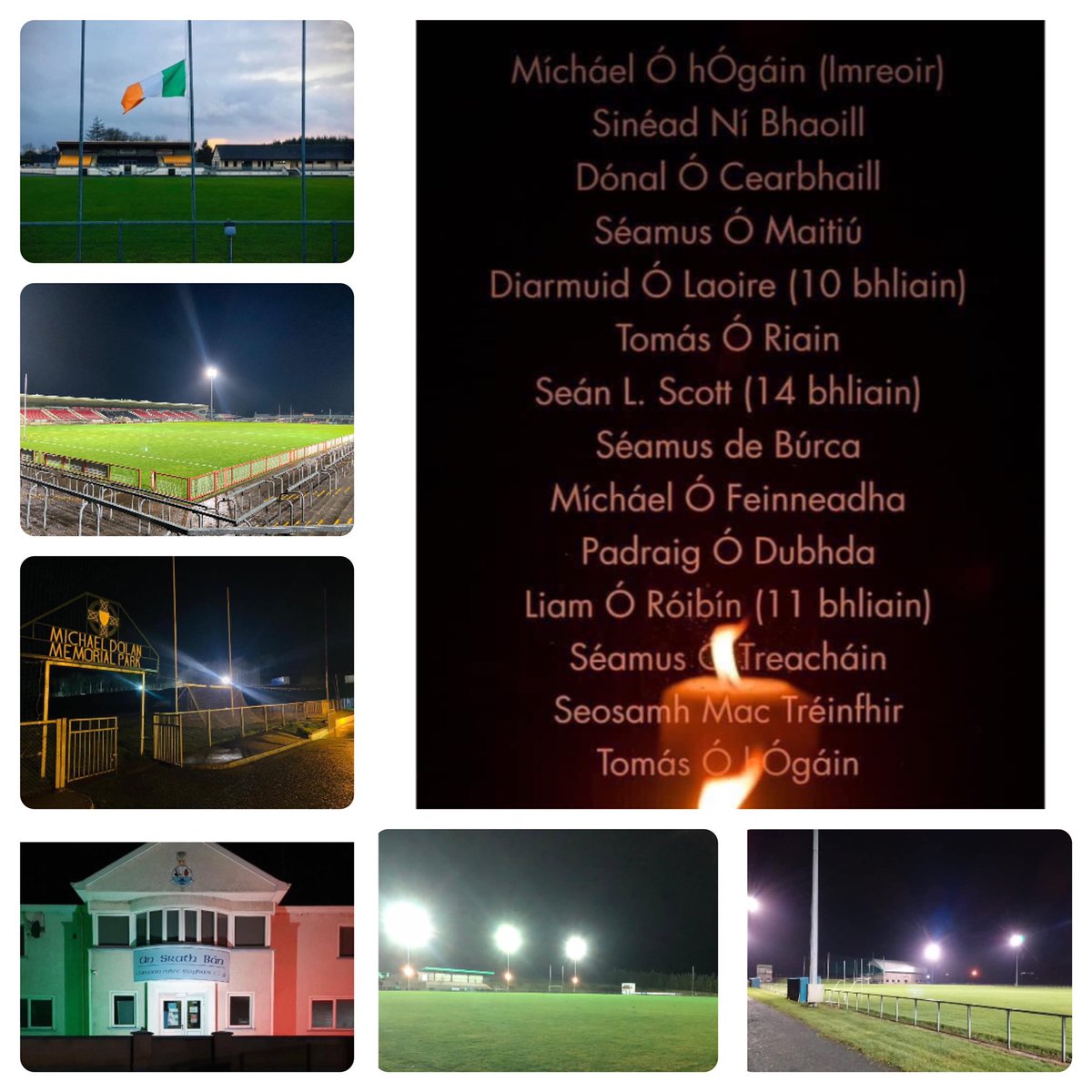 OrfhlaithBegley's tweet photo. Bloody Sunday remembered throughout Tyrone &amp; Ireland, 14 people murdered in Croke Park by British forces 100 years ago today.  We remember them with pride. 🇮🇪 https://t.co/Z8kulhZUae