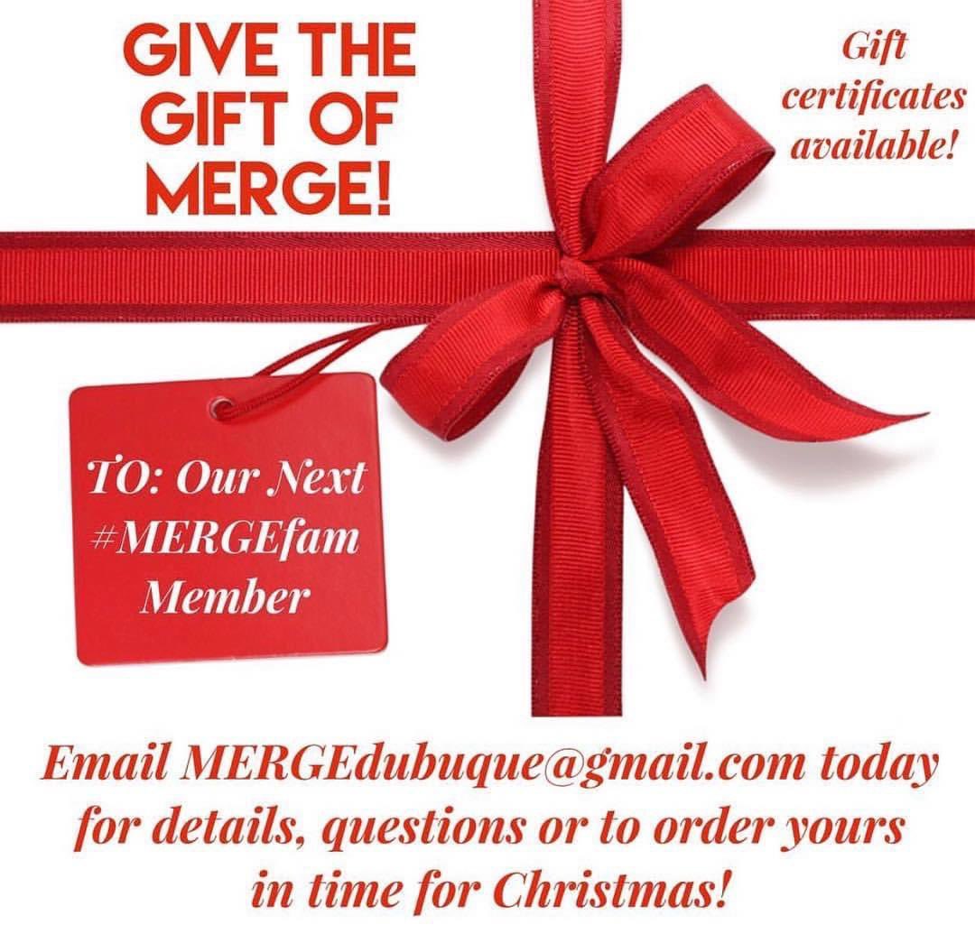 As you plan your Christmas shopping, make it easy on yourself...Stop by the facility or email today to give the gift of fitness!!! 
merge-performance.com