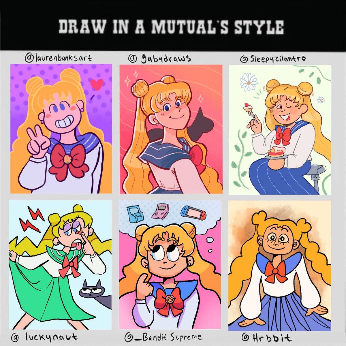 ok this was an insanely fun challenge!! analyzing these fun styles got my brain workin ? also got me going aaa!! Can't believe I know so many great artists 

go check out my mutuals w really cool art! @laurenbanksart @gabydraws @sleepycilantro @luckynaut @_BanditSupreme @Hrbbit 
