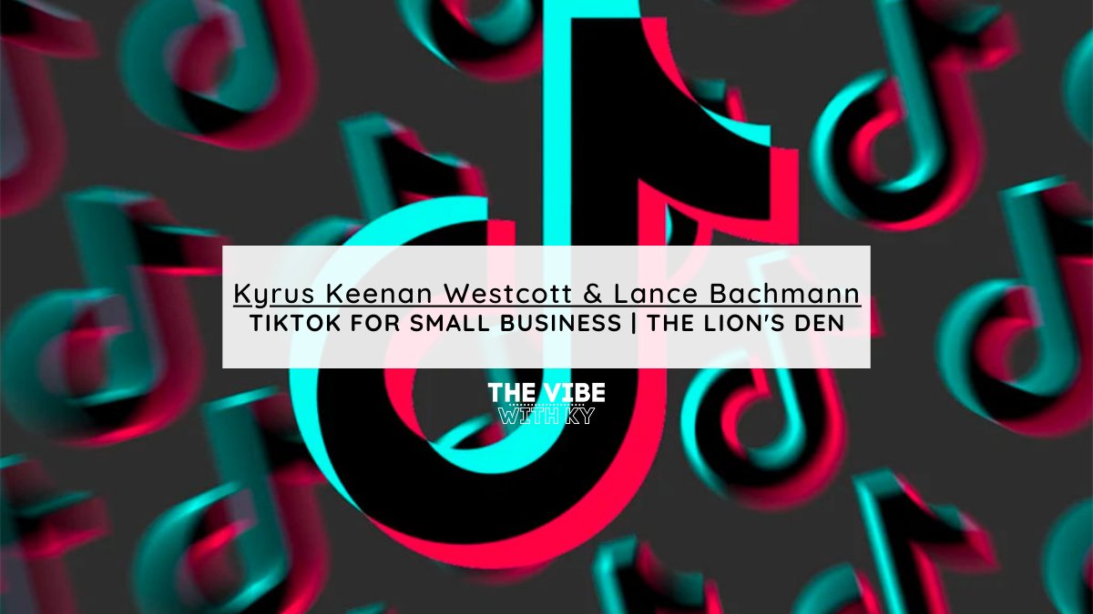 TheVibeWithKy's tweet photo. Interested in using #TikTok for your small business? Join Ky as he chats with Lance Bachmann about how #smallbusiness can capitalize on TikTokโs growth! https://t.co/Z1GEamhcdV โ๐พ๐ @Lancebachmann @1SEODigital
#thevibewithky #goodvibes #lionsden #marketing #lancebachmann https://t.co/WMsuS4ANQE
