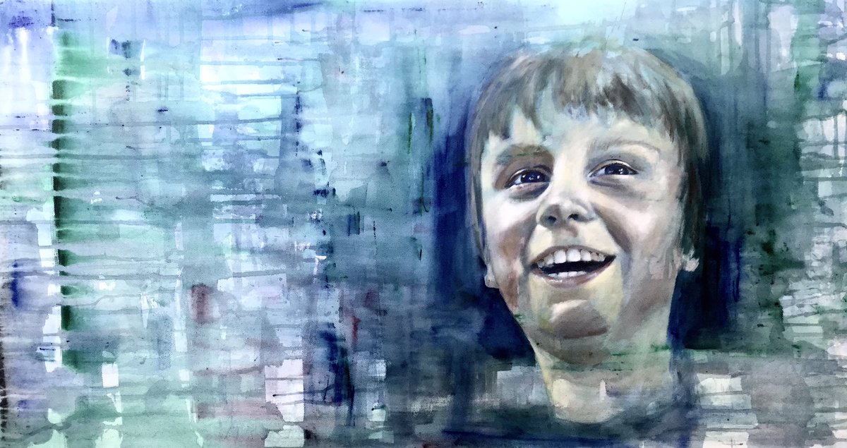 grahamsteadart's tweet photo. For a number of reasons I’ve not posted anything in a while. So, here’s a portrait of my beautiful boy. #portraitart #painting #portraitpainting #childportrait https://t.co/sP6J5OSyey