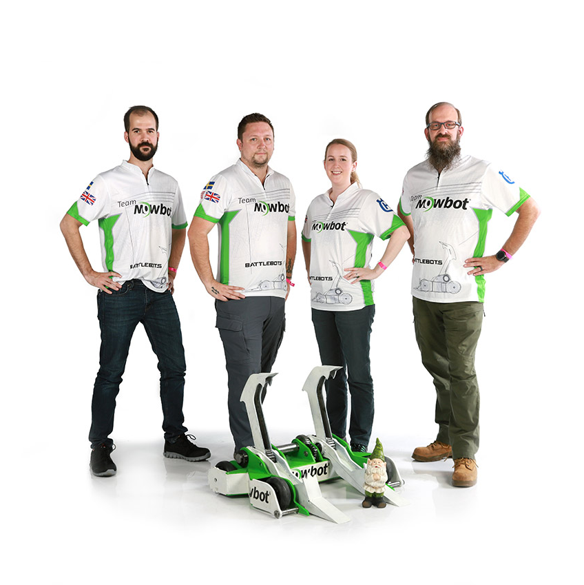 Mowbot_1's tweet photo. Not only do we sponsor @BattleBots, we also have our own team competing! Meet @TeamMowbot and our heavyweight combat robot SlamMow! BattleBots premieres 12/3 at 8pm on @Discovery channel! 🛠🤖⚙️
#Mowbot #lawncare #robotics #TeamMowbot #Husqvarna #franchise #BattleBots #STEM https://t.co/bxiNDpC6Uc