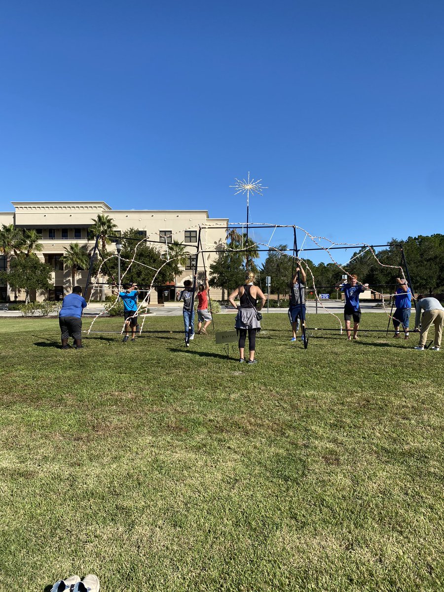 Glad to be out helping out for the ❄️ Rotary Fantasy of Lights ❄️ set up. Couldn’t ask for a better <a href="/palmcoastgov/">Palm Coast</a> 🏝 day. ☀️ is shining 🐦 are chirping, and 🦃 and🎄is in the air! Next year let’s be practicing this week! #ContinueToClimb #TakeEverything