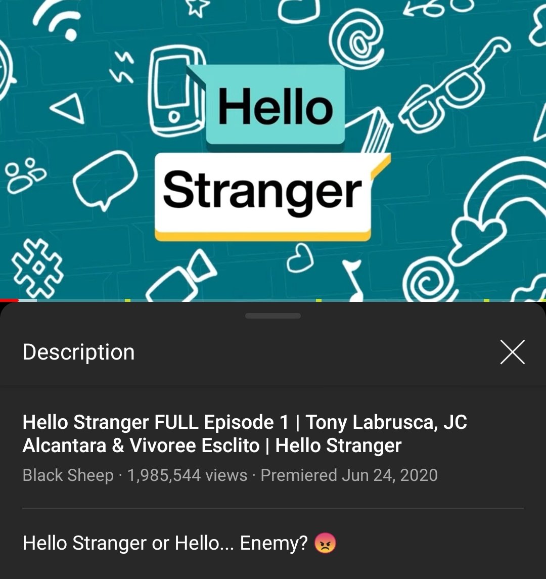 AnRox89's tweet image. Whut?!? 

Less than 15K na lang, 2M views na sa Youtube ang #HelloStrangerEP1 !

Lakas!!

❤️💙💚

#HelloStranger
#XavMi