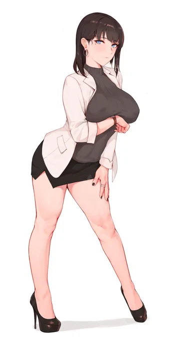 小说人设 #女の子 #魅惑のふともも #極上の乳 #女体美 #創作 #原創 #黒スト #男の子 #足 #制服  