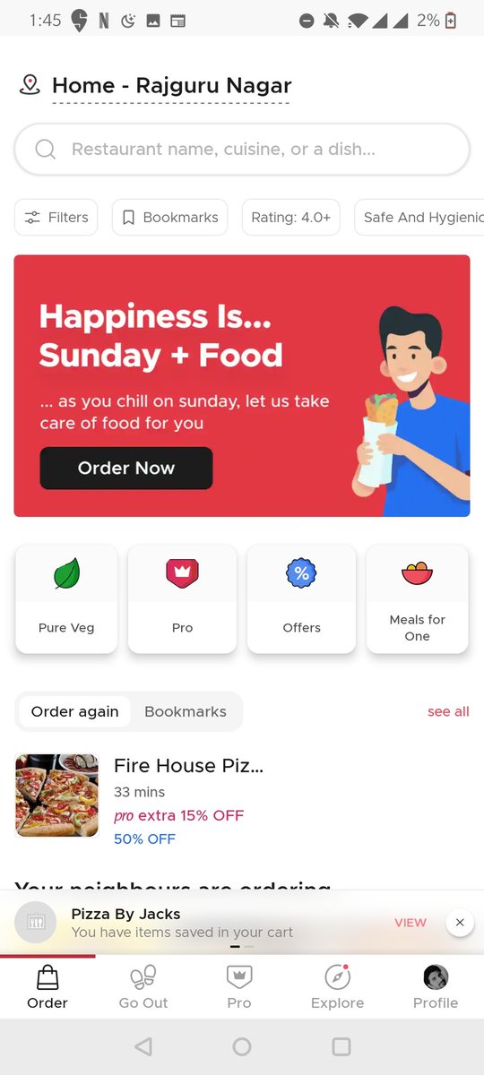 Thanks to <a href="/swiggy_in/">swiggy</a>  I just shifted to <a href="/zomato/">zomato</a> <a href="/zomatoin/">zomato</a>