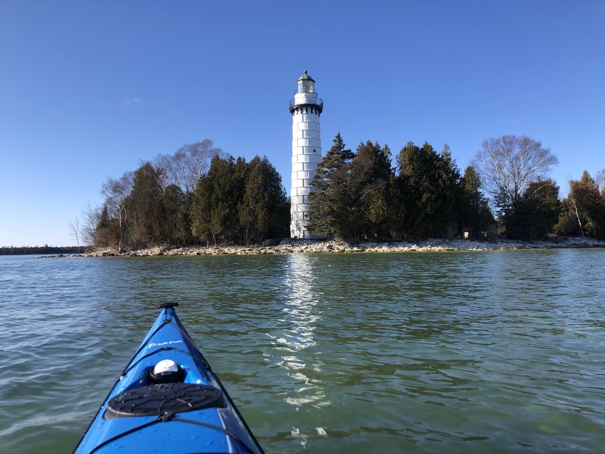 35, sunny and light winds  #kayakdoorcounty