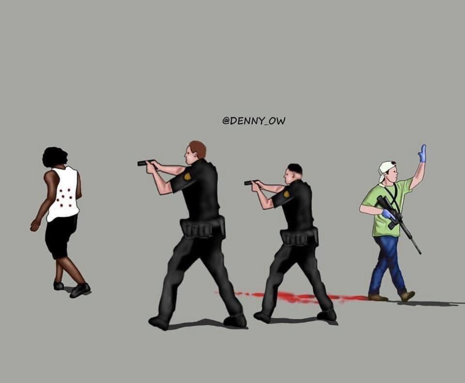 BarbadosDoc's tweet image. Two different America’s. #BlackLivesMatter