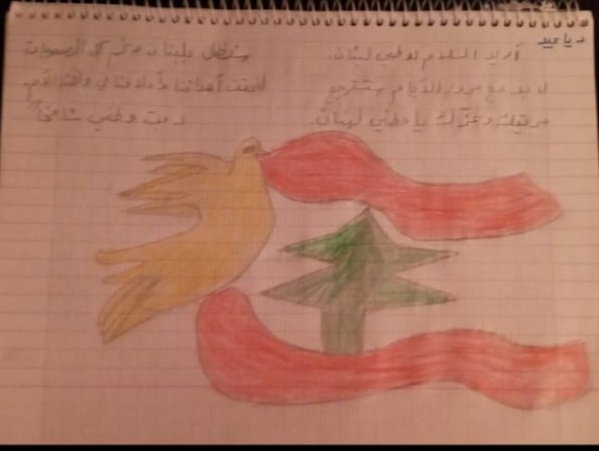 dalalgh123's tweet photo. @Hhhsinfo @DidiSaleh10 @houtaftawil @RashaLotfi
رغم كلّ الجروح الّتي أثقلت كاهلك ستبقى      وطننا الغالي الّذي نفتخر به
وبالإنتماء له # في ذكرى الاستقلال هكذا عبّر المتعلّمون
   عن مشاعرهم الوطنيّة وأمنياتهم وحبّهم للبنان. https://t.co/2eujnamvE0