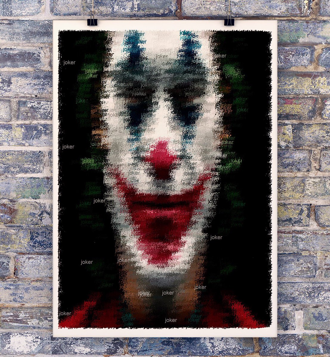 Generando imagen a partir de texto. Turno para el Joker #dataposter #dataviz