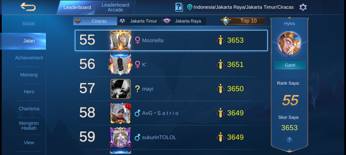 wlndhr's tweet photo. #malamminggu push rank naikin MMR 😂 https://t.co/E10RbG0Ve2
