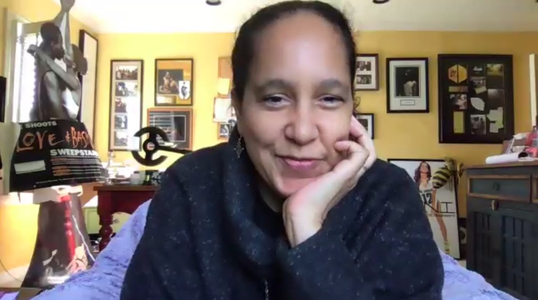 WriteGirlLA's tweet photo. What advice does Gina Prince-Bythewood (@GPBmadeit) have for our teens?
“Young writers are often told write what you know...Write what you know, but also write what you want to see for yourself. Growing up, I never saw Black people in love, and I wanted to see that." #JournalIt https://t.co/a4heRc6IZG