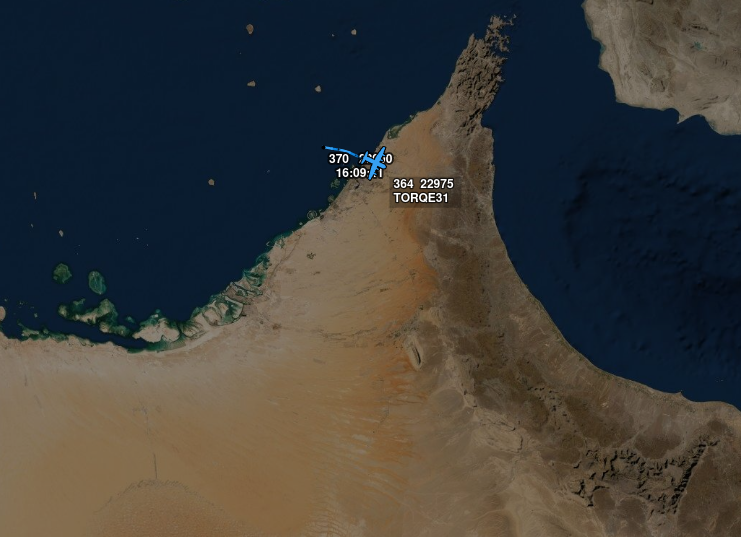 no_itsmyturn's tweet photo. #USAF 🇺🇸 MC-130J Commando II
16-5883 | #AE61FF | #TORQE31
Flying over #UAE 🇦🇪 - 1617Z https://t.co/gNmWQx11hy