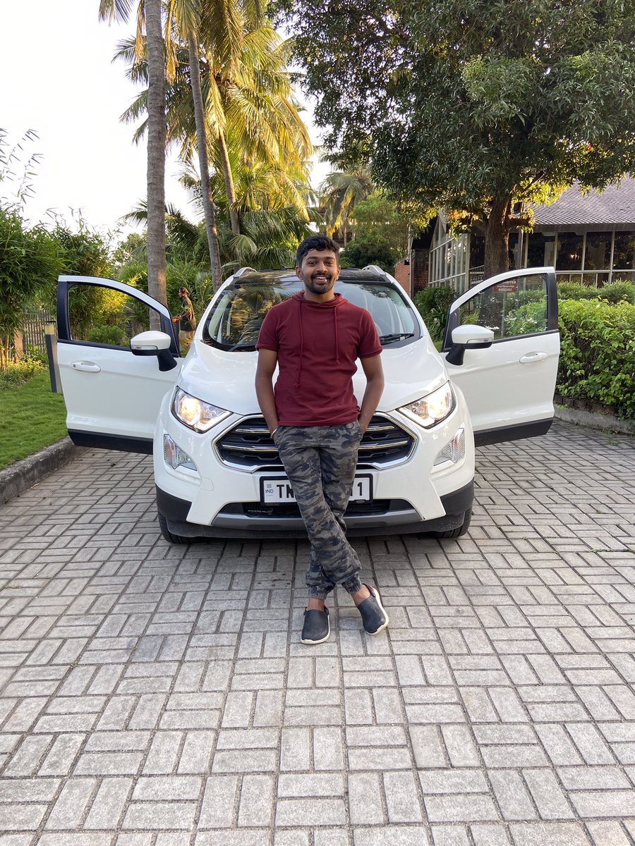 pravin_johny's tweet photo. First time long drive. Good driving experience .
Thanks @FordIndia #positivity #ford #ecosports #titaniumplus #fordindia #car #friends https://t.co/nGaJznxLsx