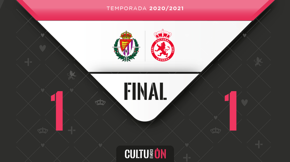 CyDLeonesa's tweet photo. ⏱️ FINAL | 1-1 | Acaba el partido en los Anexos del José Zorrilla con empate ante el @RVcantera 

#AúpaCultu 
#RVPromesasCultural https://t.co/izKceI1Du4