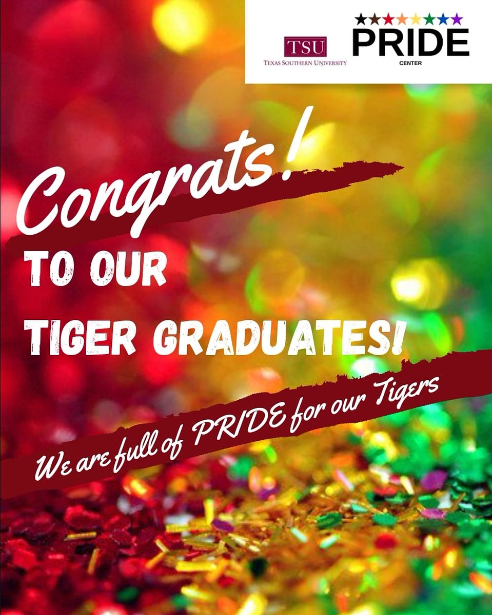 pridetxsu's tweet photo. Congrats to our Tiger graduates! We cannot wait to see you take over the world! Full of PRIDE for our amazing Tigers!  #werk
#txsu #txsu24 #txsu23 #txsu22 #txsu21 #myhbcu #tigerland #texassouthern #hbcugrads #hbcu https://t.co/WXbVLFSgM9