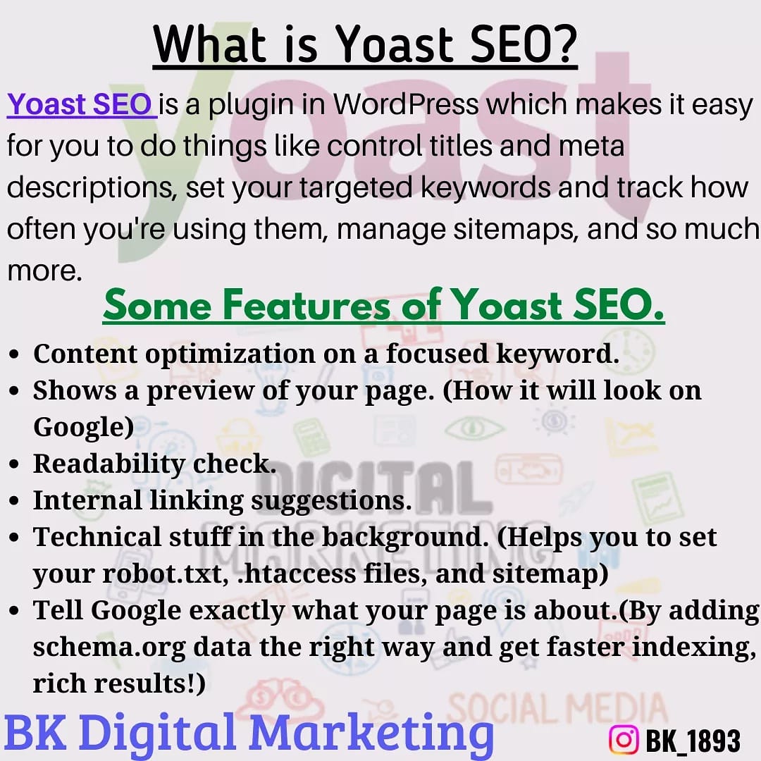 BhaveshKanzar18's tweet photo. In the Images: "What is Yoast SEO?"
Yoast SEO also has an online version. Must try That!
#yoast #yoastseoplugin #seo2020 #seotools #plugins #wordpress #wordpressplugins #searchengineoptimization #seotool #wordpressplugin #wordpressyoastseo #digitalmarketing #webdesign #website https://t.co/mGgNBEkP7D